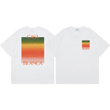 Summer collection: casa casablanca print oversized short-sleeve t-shirt - premium heavyweight cotton