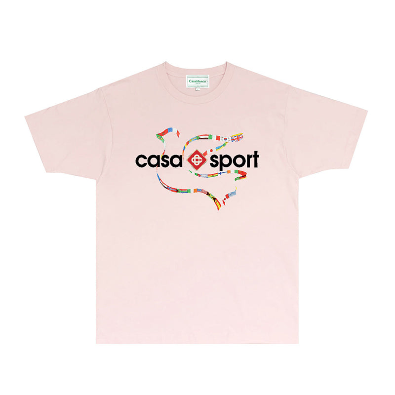 Casablanca T Shirts Fashion Print Street