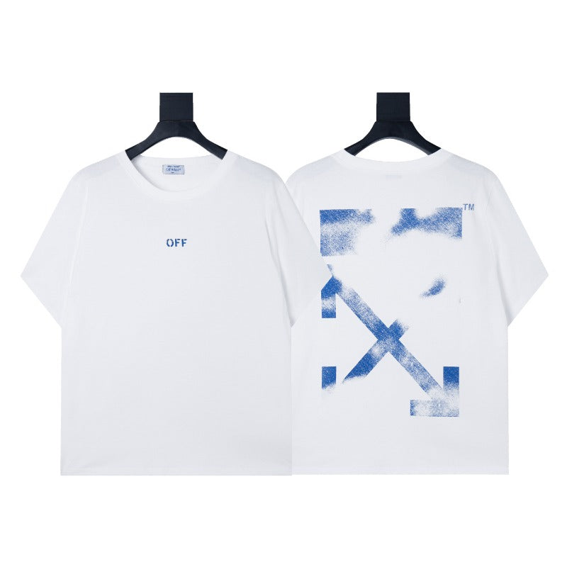 Summer off-white high quality pure cotton t-shirt printing short-sleeved t