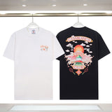 Foreign trade summer casa blanca letter print casual loose fit short sleeve t-shirt