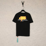 【eu size】authentic off-white print watercolor splatter gradient arrow graffiti ow short sleeve couple tee