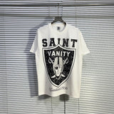 American saint t-shirt summer high street hip hop letterprinting short-sleeved t-shirt