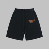 Factory direct trapstar rainbow letter gradient towel embroidery short sleeve t-shirt & fog high street shorts set