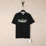 Correct version offow rainbow gradient arrow twill cashew flower graffiti short-sleeved t-shirt