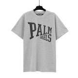 Correct version of spring and summer coconut palm tree short-sleeved series pa angel print couple trendy