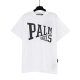 Correct version of spring and summer coconut palm tree short-sleeved series pa angel print couple trendy
