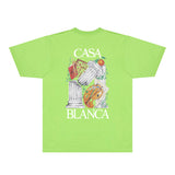 Casablanca T Shirts Fashion Print Street