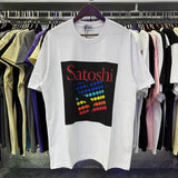 Wholesale american retrosatoshi hot diamond letters ripped washed distressedloose short sleeve t-shirt