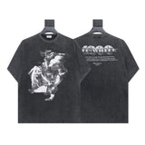 Summer off-white high quality pure cotton t-shirt printing short-sleeved t