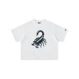 High-quality, niche, premium american-style short-sleeve t-shirt with trendy sanskrit letter print