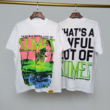 Cough syrup short-sleeved high-quality pure cotton round neck t-shirt fashionprinting breathable short-sleeved summer