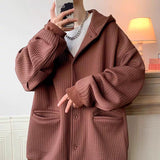 Unisex Baseball Jersey Cardigan Sweater Jacket Loose Jacket