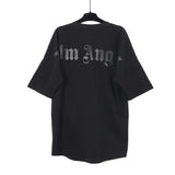 Correct version of pa beheaded bear short sleeves palm tree high street bat sleeves big logo letter on the back