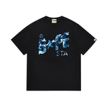 Cross-border wholesale summer classic ape camo lightning print cotton short sleeve t-shirt