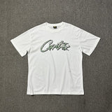 Wholesale foreign trade corteiz devil's island letter logo print short sleeve fog high street couple oversized t-shirt