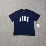 Aime leon dore color block letter high street loose short sleeve t-shirt hoodie long sleeve