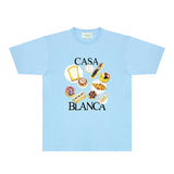 Casablanca T Shirts Fashion Print Street