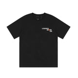 Cross-border foreign trade wholesale summer european and american lone short-sleeved butterfly large v letter printing men