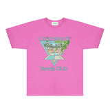 Casablanca T Shirts Fashion Print Street