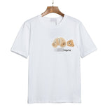 Correct version of pa beheaded bear short sleeve palm tree high street ins teddy bear shark love