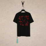 【eu size】authentic off-white print watercolor splatter gradient arrow graffiti ow short sleeve couple tee