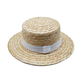 Walter White Hats Gulnazar Straw Straw Flat Top Top Hat Sunshade Width Broad-Brimmed Hat