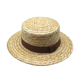 Walter White Hats Gulnazar Straw Straw Flat Top Top Hat Sunshade Width Broad-Brimmed Hat