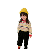 Girl Jacket Girl's Sweater Strawberry Cartoon Autumn and Winter