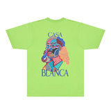 Casablanca T Shirts Fashion Print Street
