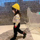 Girl Jacket Girl's Sweater Strawberry Cartoon Autumn and Winter