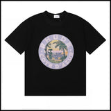 American trend rhu marlboro high definition printing de casual round neck short sleeve t-shirt export wholesale