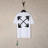 【eu size】authentic off-white print watercolor splatter gradient arrow graffiti ow short sleeve couple tee