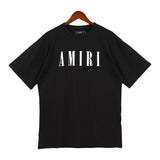 Cross-border wholesale correct version am splash ink flow paint camouflage starry sky graffiti letter short-sleeved high street couple t