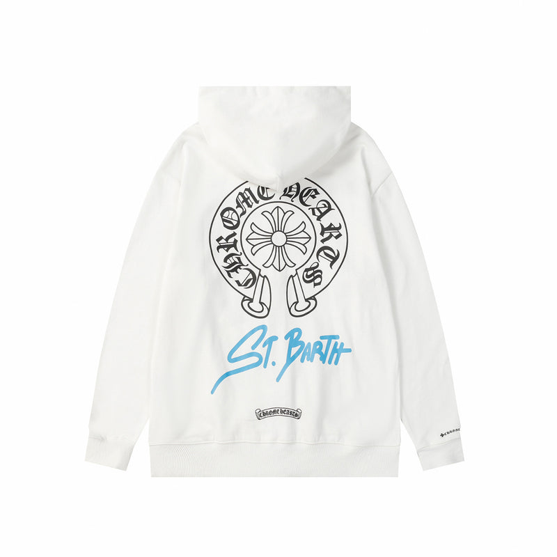 CHH Chrome Heart Hoodie Sanskrit Big Horseshoe Hooded Jacket Men's Hooded Sweater