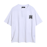 Wholesale foreign trade amir washed distressed tiger head number & letter logo short sleeve t-shirt