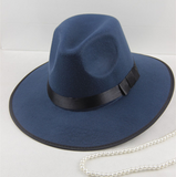 Walter White Hats Xu Wenqiang Jackson Wide Brim Top Hat Stage British Hat Jazz Wool Felt Hats
