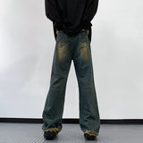 Unisex Jeans Casual Vintage Niche Rivet Trousers