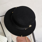 Walter White Fedora Fedora Hat British Vintage Woolen Top Hat