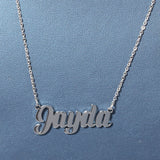 Jewelry Hip Hop Stainless Steel Alphabet Necklace DIY Custom Alphabet Word Up