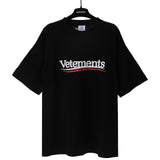 Vtm letter american style no photo printing loose washed distressed short sleeve t-shirt couple outfit