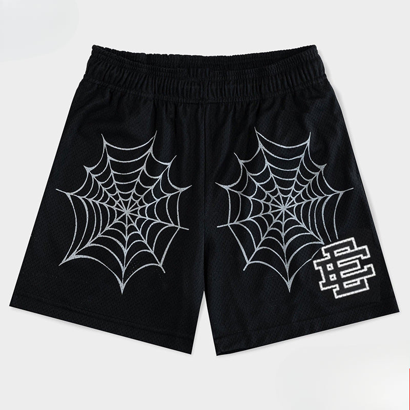 Eric Emanuel EE Shorts Spider Web Shorts Casual Sports Cycling Quick-Drying Shorts