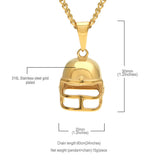 Jewelry Hip Hop Diamond Helmet Barbell Necklace Word Up rapper