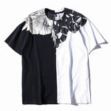 Marcelo classic phantom wings t-shirt - colorful feather lightning blade design - perfect for couples (mb short sleeve)
