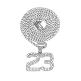 Jewelry Diamond 'Number 23 ' Necklace Number Pieces Royalty