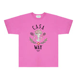 Casablanca T Shirts Fashion Print Street