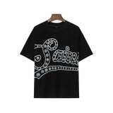 Wholesale billin hip-hop high street cartoon graphic dropped shoulder couple's short sleeve t-shirt