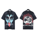pa long sleeve t-shirt palm tree back letter big logo bat sleeve os dropped shoulders