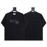 Mm series export wholesale margiela simple style digital four-corner mark couple short-sleeved t-shirtpure cotton high quality