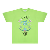 Casablanca T Shirts Fashion Print Street