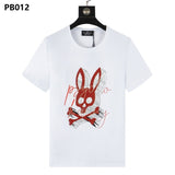 Psy wholesale american cho bunt-shirt colorful skull rabbit gradient letterprintingcouple short